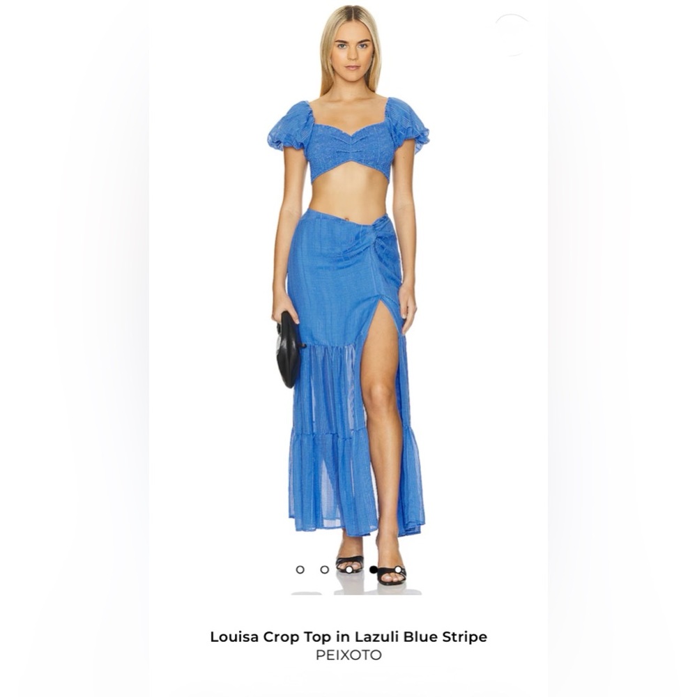 Peixoto Lazuli Blue Maxi Skirt & Top